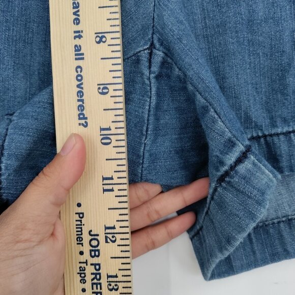 Tommy Hilfiger 100% Cotton Mid-Rise Button Soft Denim Jeans Short Size 6 Women - Picture 3 of 10